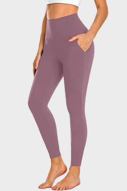 Aura Stylo - Pocketed High Waist Active Leggings