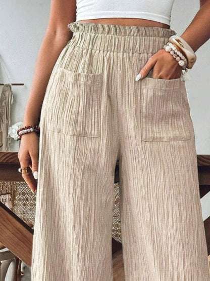 Aura Stylo - Frill Wide Leg Pants