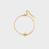 Aura Stylo - Lotus Shape 18K Gold-Plated Bead Bracelet