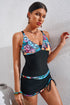 Aura Stylo - Printed Drawstring Two-Piece Swimsuit