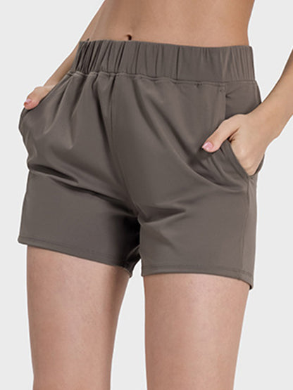 Aura Stylo - Millennia Elastic Waist Active Shorts