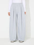 Elastic Waist Wide Leg Pants with Pockets