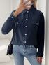 Aura Stylo - Perfee Buttoned Down Long Sleeve Shirt