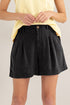 Aura Stylo - HYFVE High Waist Pleated Linen Shorts