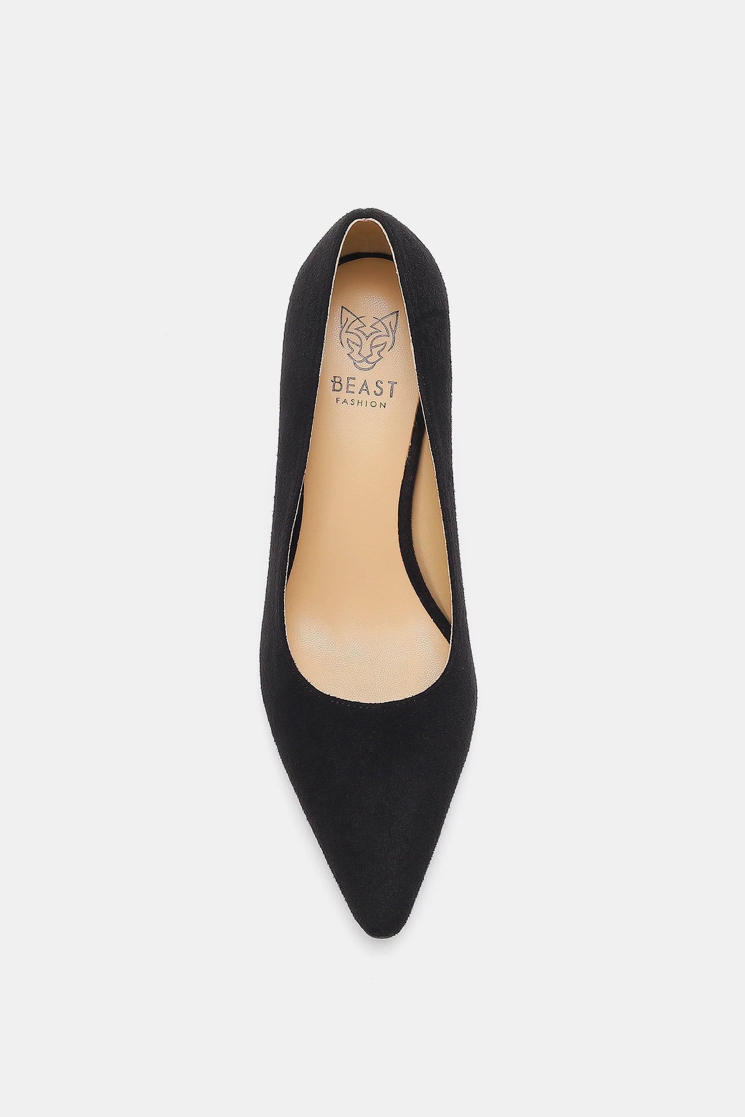 Aura Stylo - Beast Fashion Faux Suede Point Toe Pumps