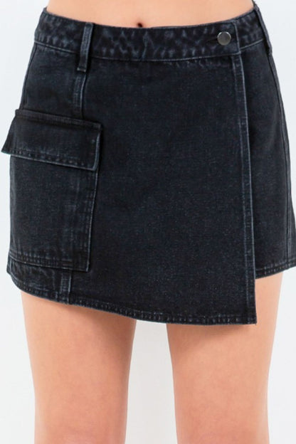 American Bazi Cargo Pocket Denim Skort