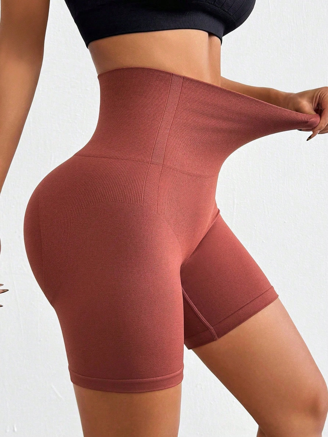 Aura Stylo - Seamless High Waist Active Shorts