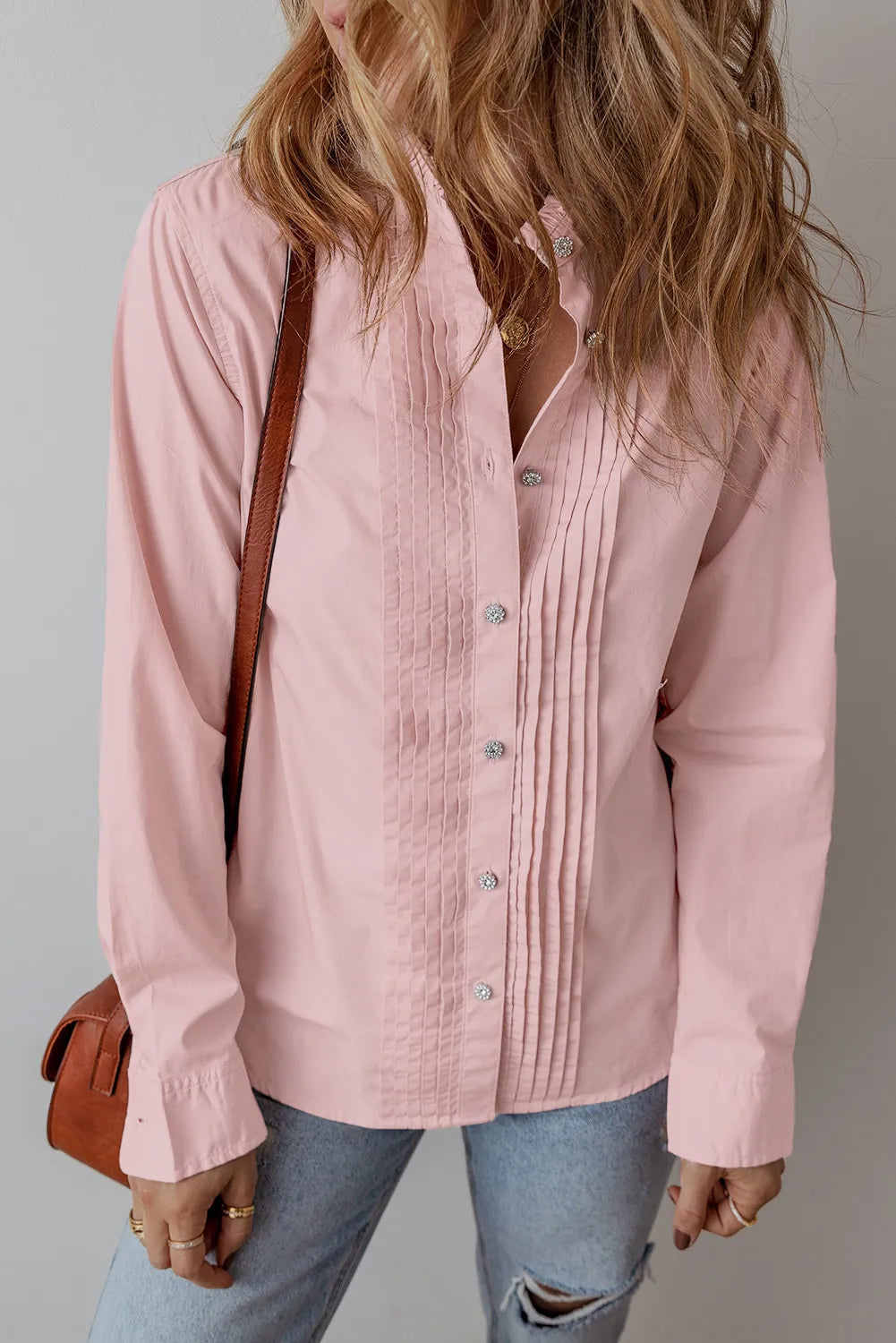 Classic Charm Button Up Long Sleeve Shirt