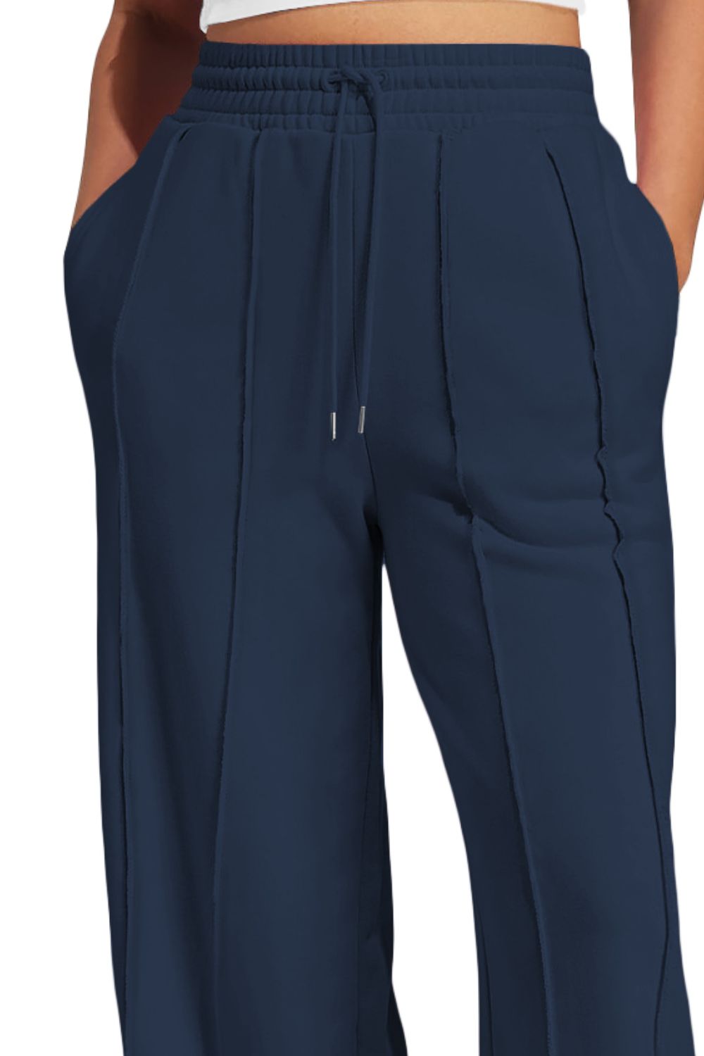 Aura Stylo - Drawstring Wide Leg Active Pants