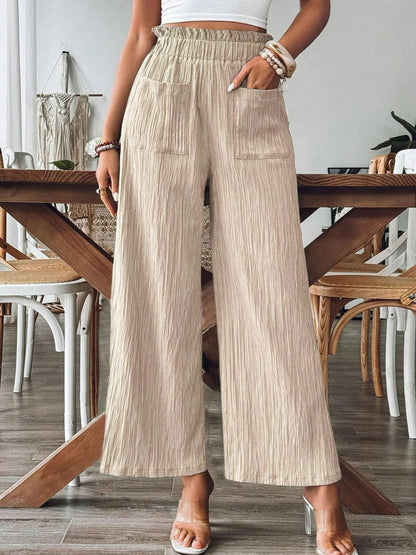 Aura Stylo - Frill Wide Leg Pants