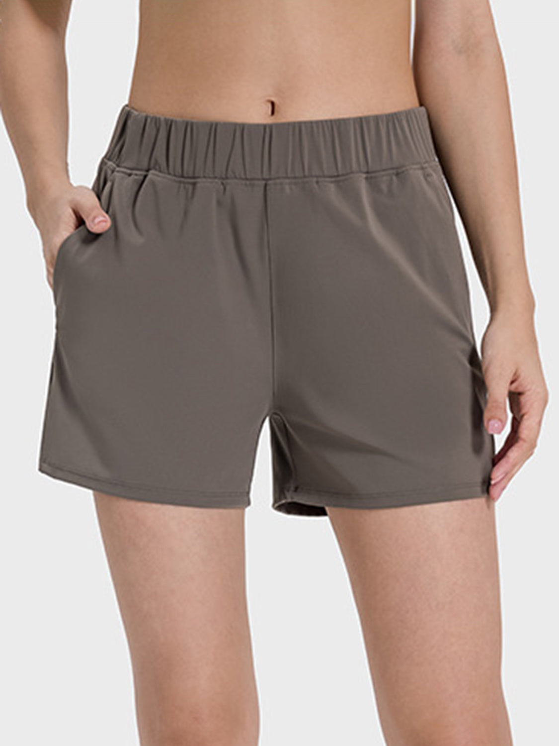 Aura Stylo - Millennia Elastic Waist Active Shorts