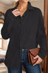 Aura Stylo - Textured Collared Neck Long Sleeve Shirt