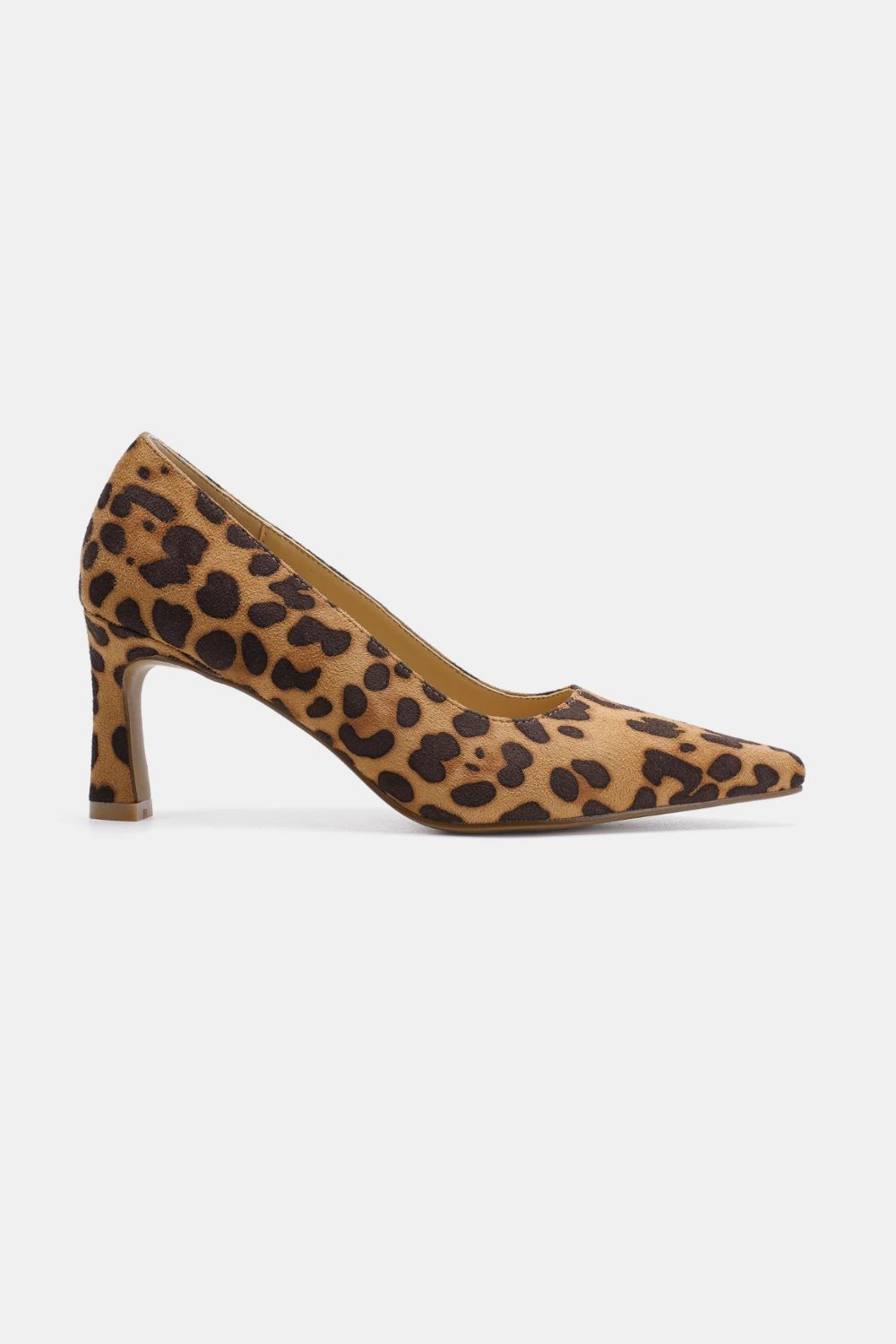 Aura Stylo - Beast Fashion Faux Suede Leopard Point Toe Pumps