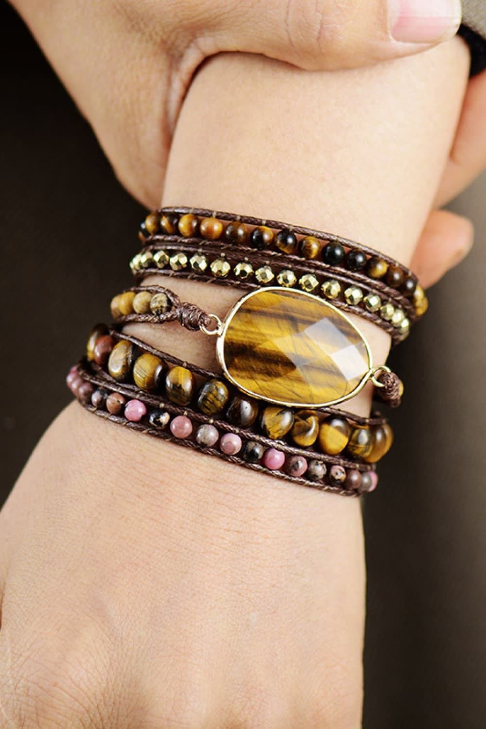 Aura Stylo - Natural Stone Layered Bracelet