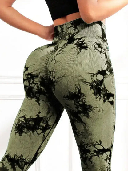 Aura Stylo - Tie-Dye High Waist Active Leggings