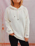 Aura Stylo - Drawstring Long Sleeve Hooded Sweater