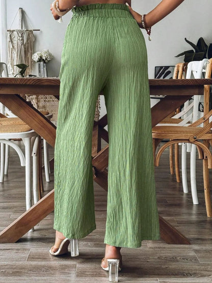 Aura Stylo - Frill Wide Leg Pants