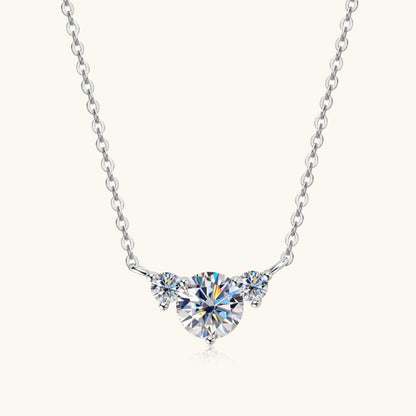 Aura Stylo - 1.2 Carat Moissanite 925 Sterling Silver Necklace