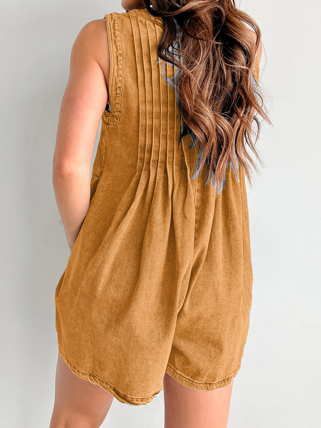 Stylish Tied Romper with Pockets