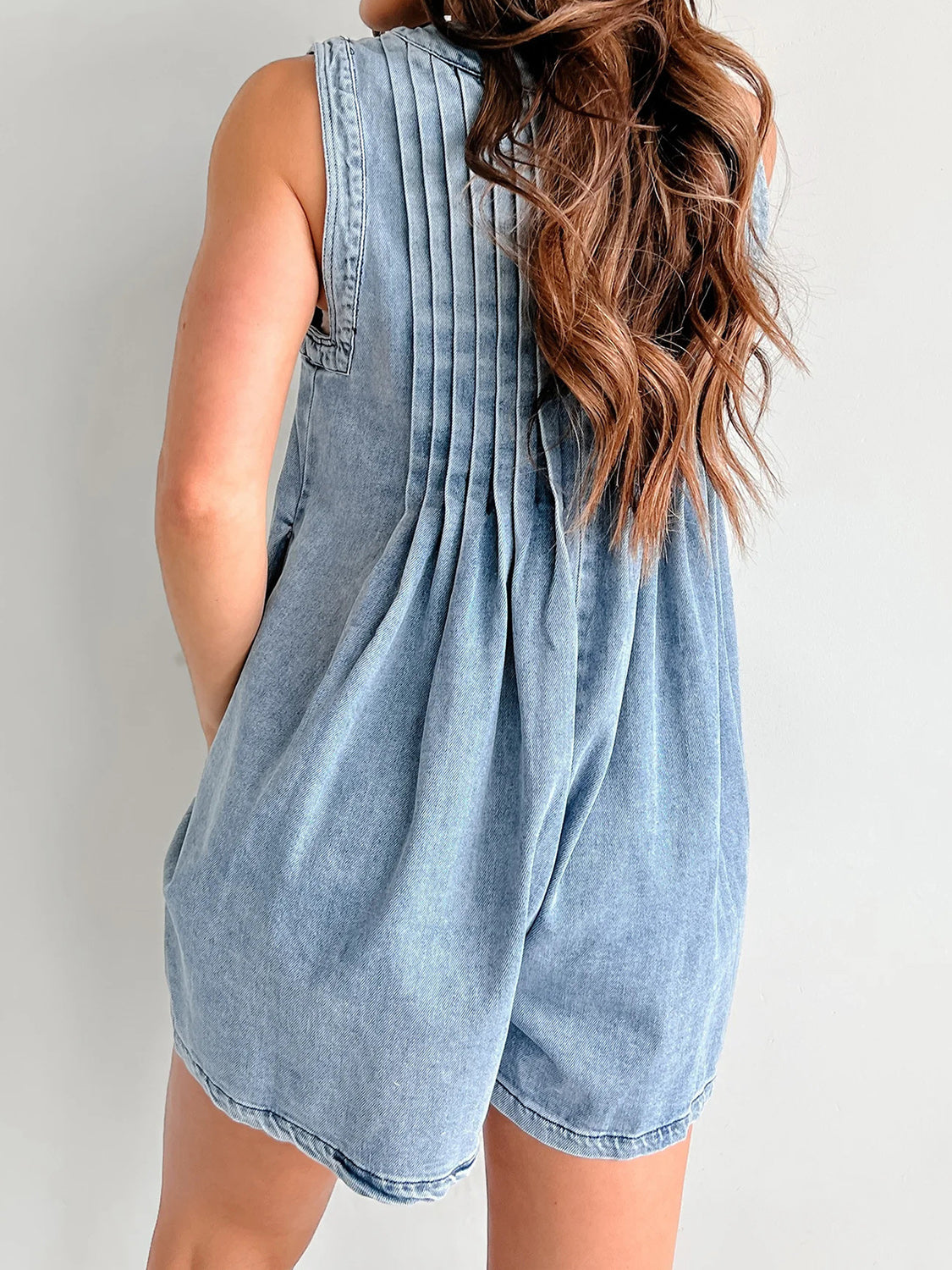 Stylish Tied Romper with Pockets