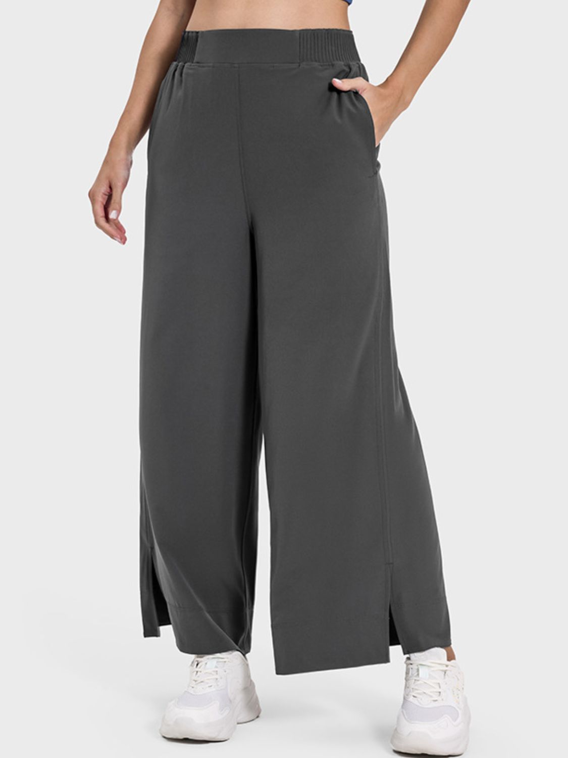 Aura Stylo - Millennia Slit Wide Leg Active Pants