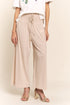 J.NNA Smocked Waist Boho Wide Leg Pants with Pockets