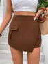 Aura Stylo - Perfee Pocketed High Waist Shorts