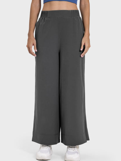 Aura Stylo - Millennia Slit Wide Leg Active Pants