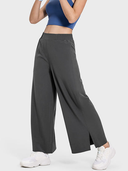 Aura Stylo - Millennia Slit Wide Leg Active Pants