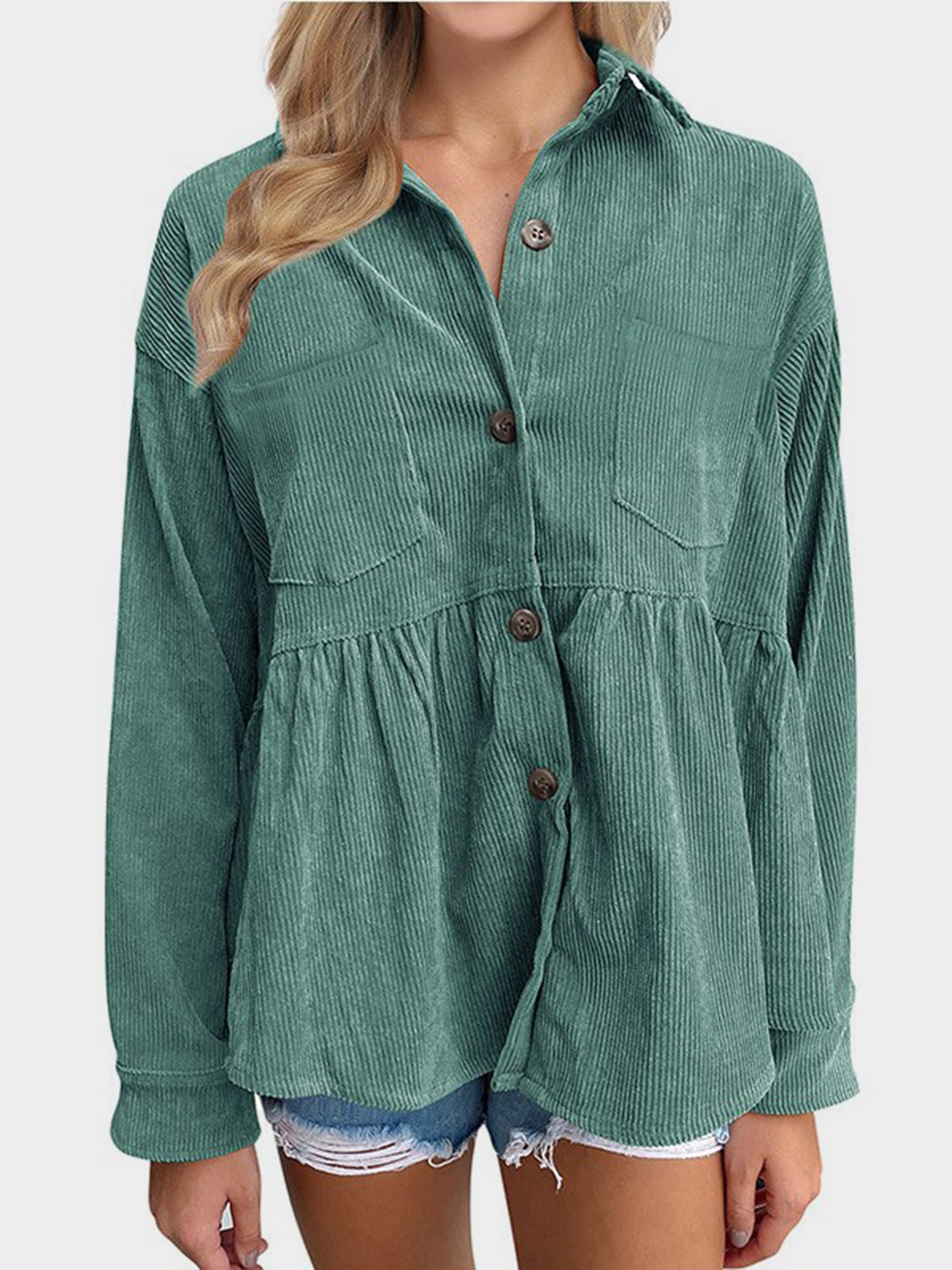 Mandy Button Up Long Sleeve Shirt