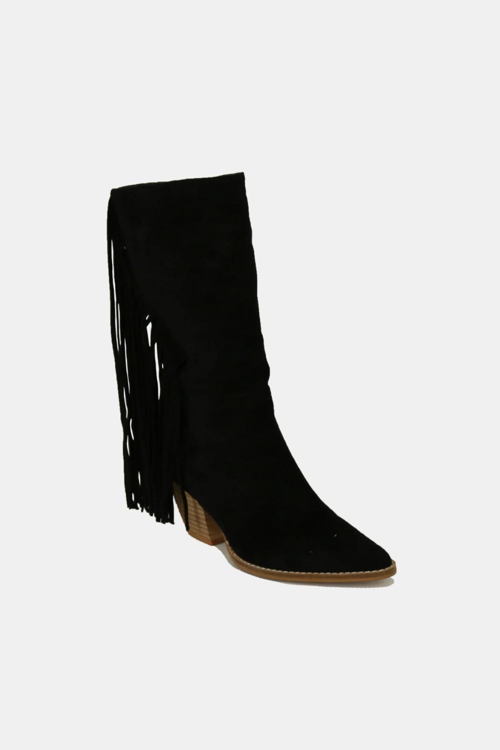 Aura Stylo - Beast Fashion Suede Fringe Point Toe Boots