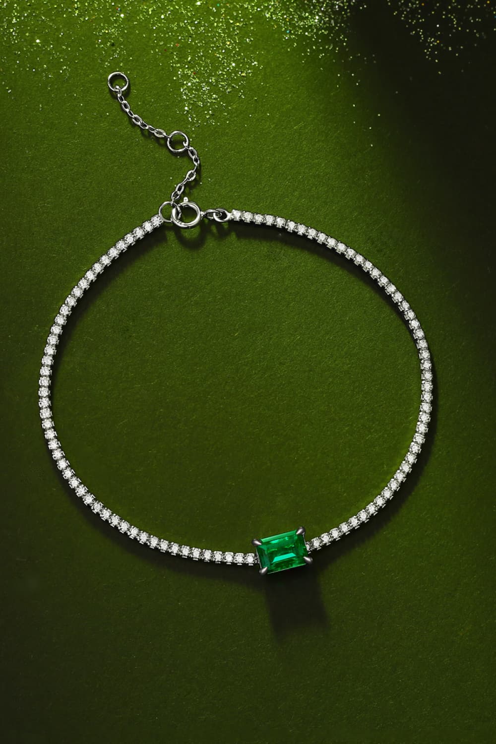 Aura Stylo - Adored 1 Carat Lab-Grown Emerald Bracelet