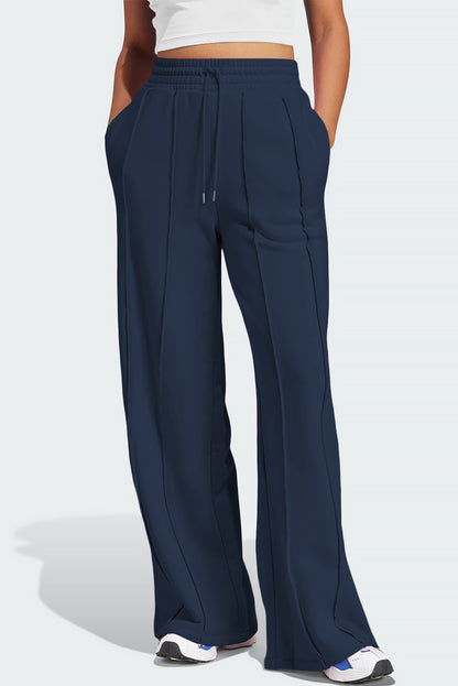 Aura Stylo - Drawstring Wide Leg Active Pants