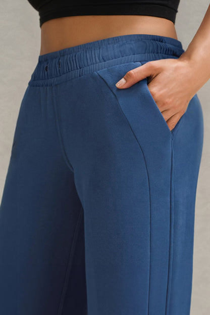 Aura Stylo - Drawstring Wide Leg Active Pants