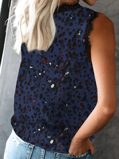 Trendy Lace Detail V-Neck Tank