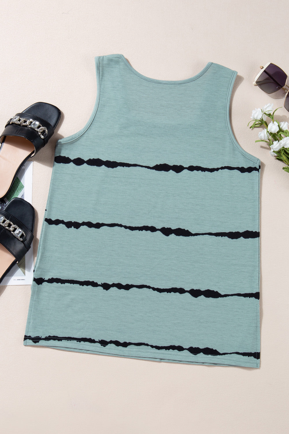 Striped Square Neck Tank