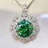 Aura Stylo - 10 Carat Moissanite 925 Sterling Silver Pendant Necklace