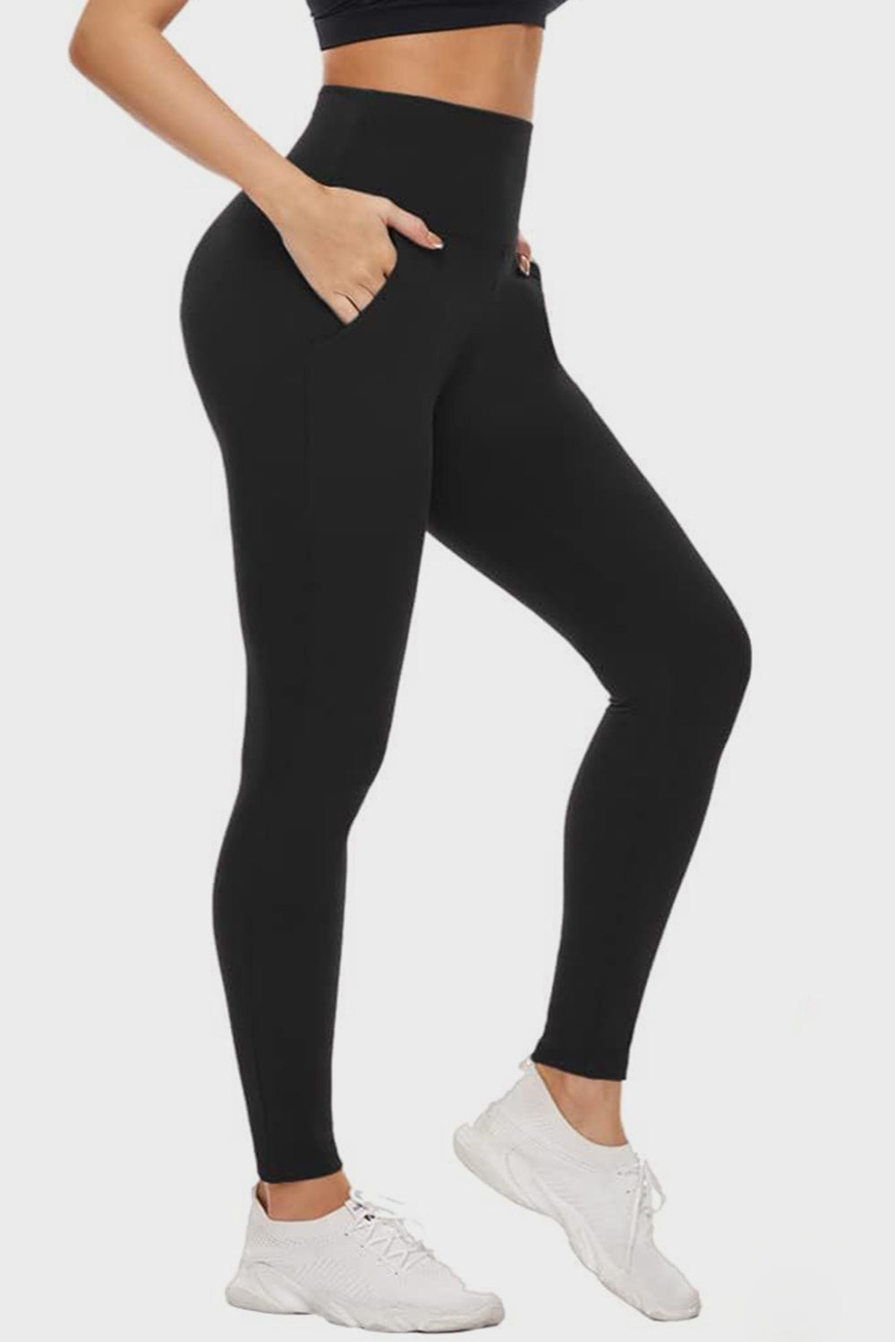 Aura Stylo - Pocketed High Waist Active Leggings