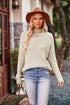 Aura Stylo - Mock Neck Rib-Knit Sweater