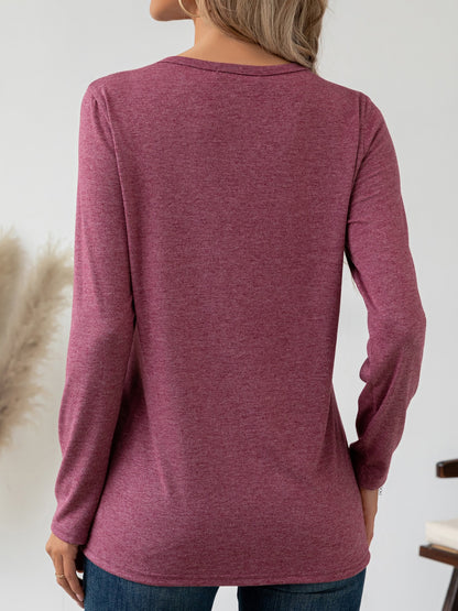 Round Neck Long Sleeve T-Shirt