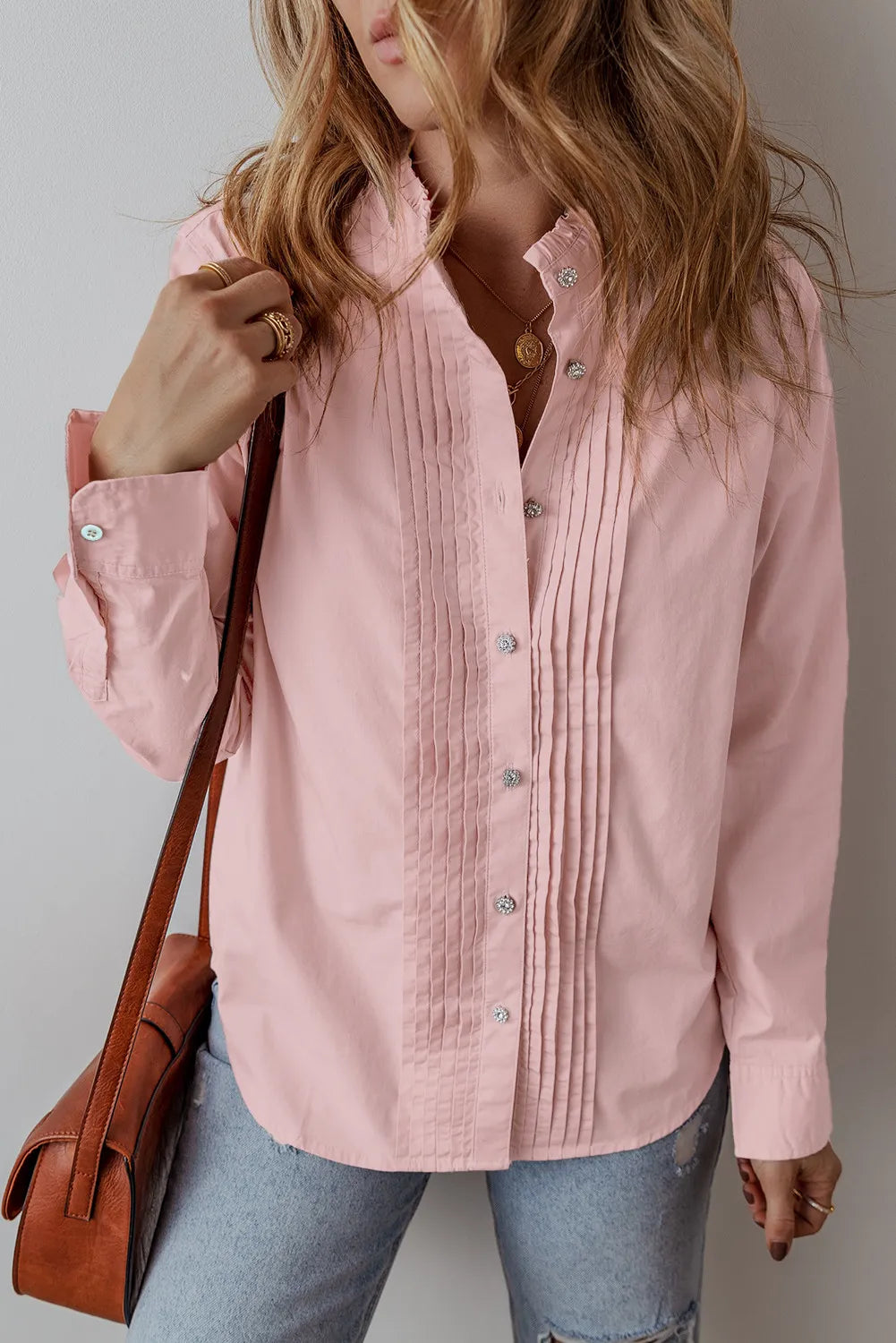 Classic Charm Button Up Long Sleeve Shirt