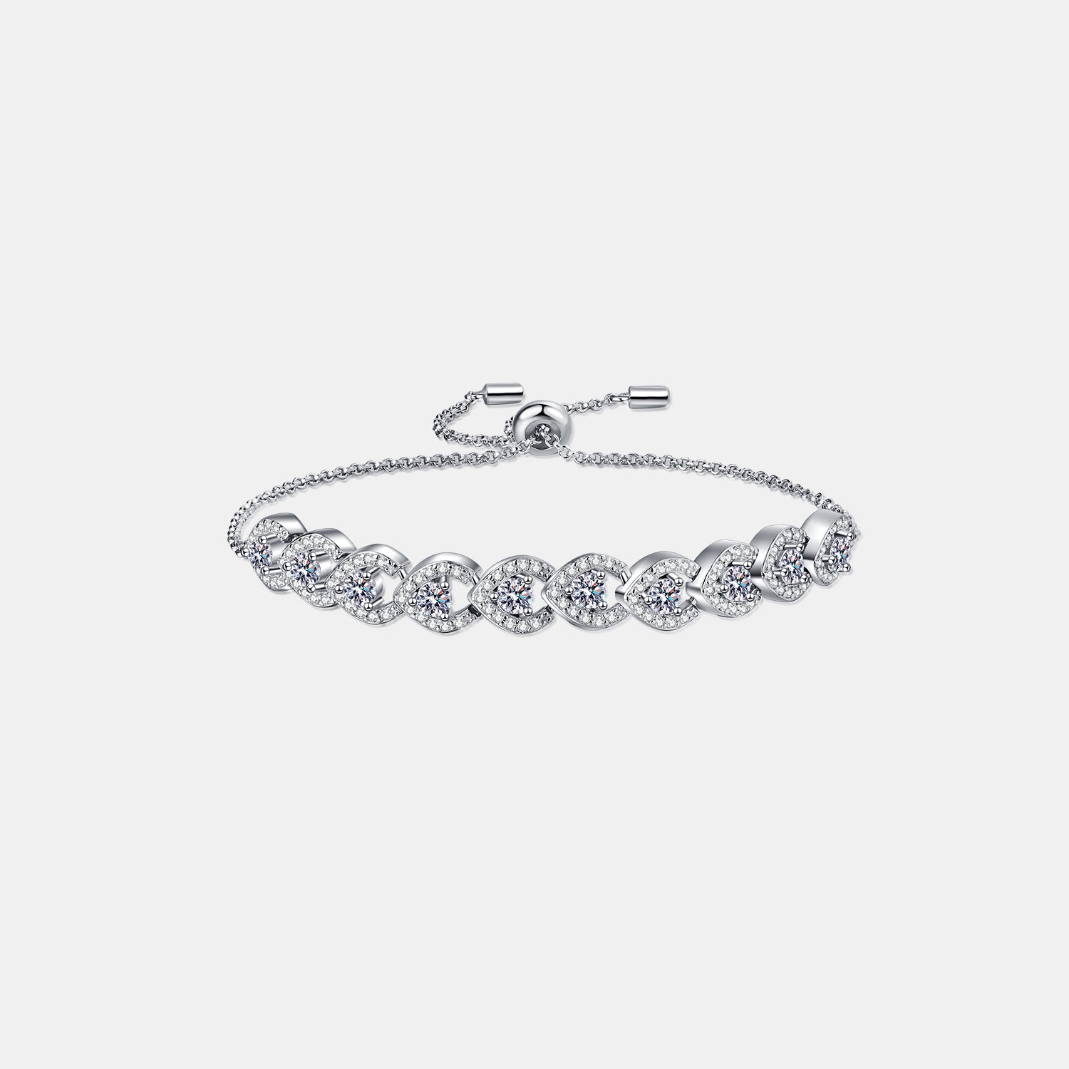 Aura Stylo - 1 Carat Moissanite 925 Sterling Silver Bracelet