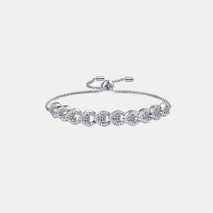 Aura Stylo - 1 Carat Moissanite 925 Sterling Silver Bracelet