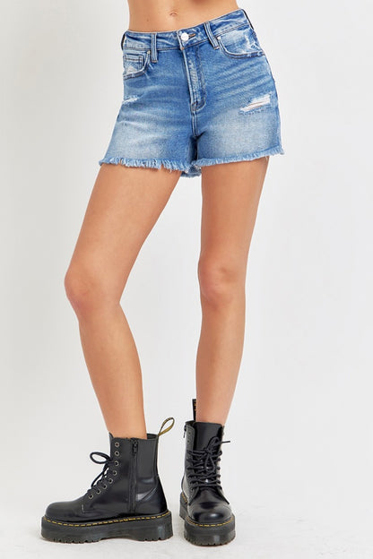 Risen Full Size High Rise Denim Shorts