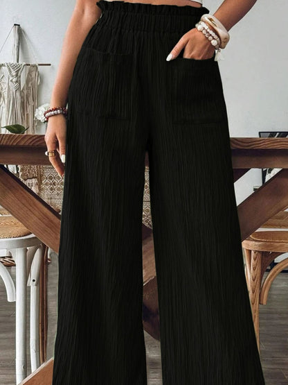 Aura Stylo - Frill Wide Leg Pants