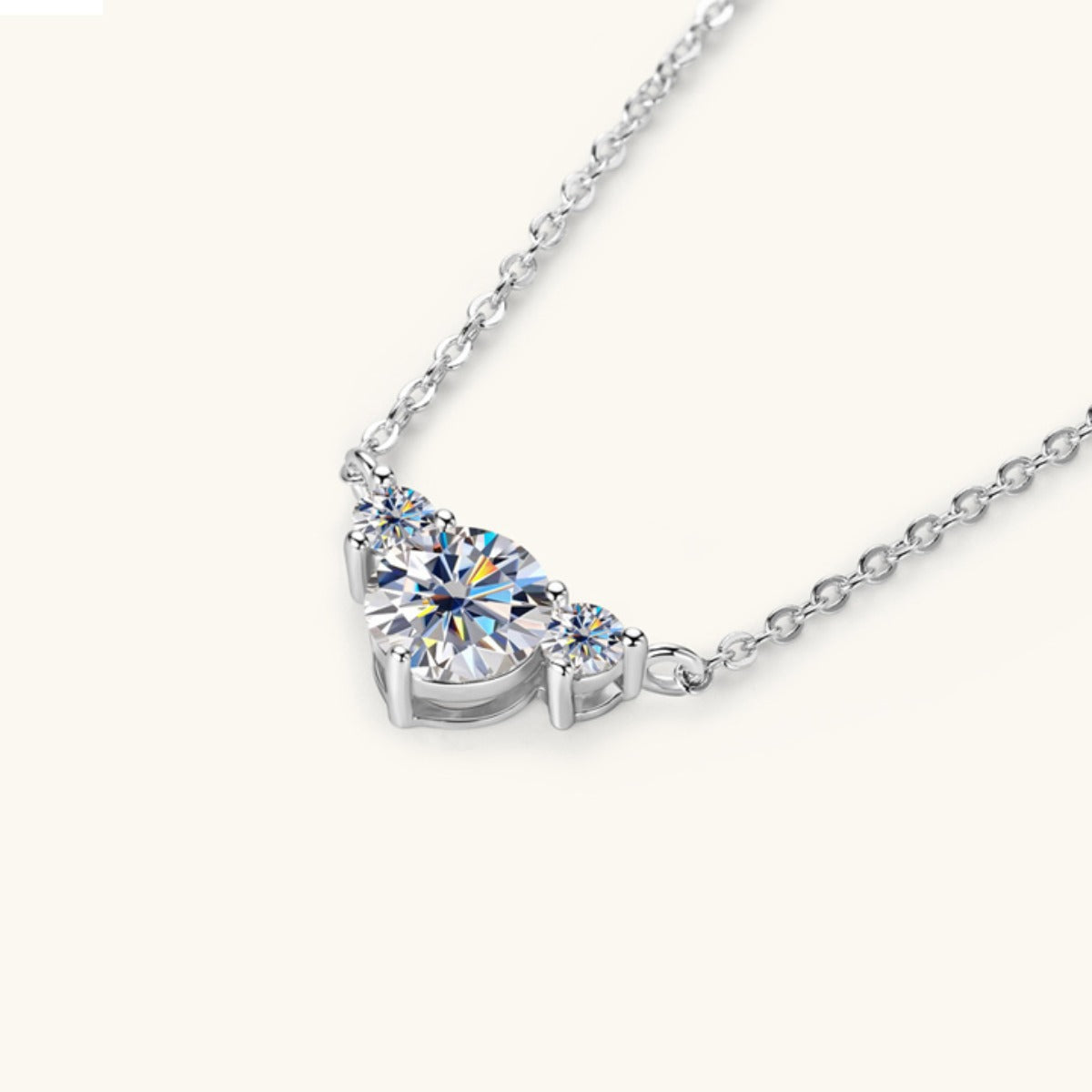 Aura Stylo - 1.2 Carat Moissanite 925 Sterling Silver Necklace