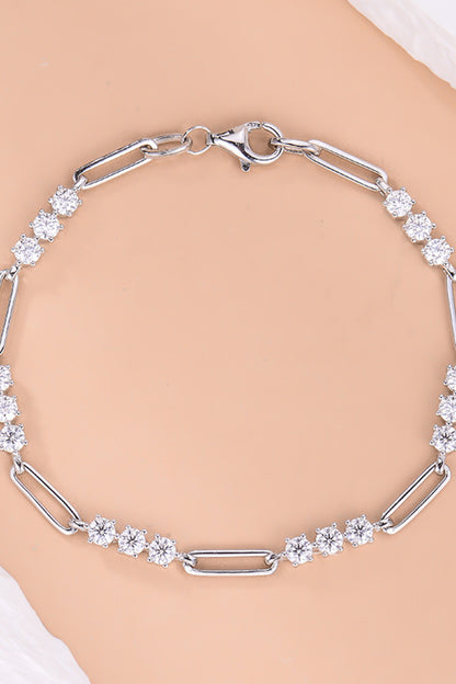 Aura Stylo - 1.8 Carat Moissanite 925 Sterling Silver Bracelet