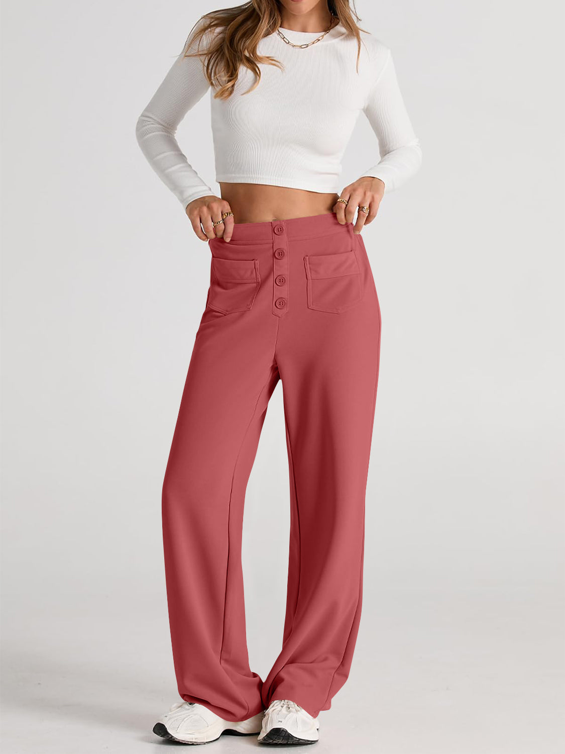 Aura Stylo - High Waist Wide Leg Pants