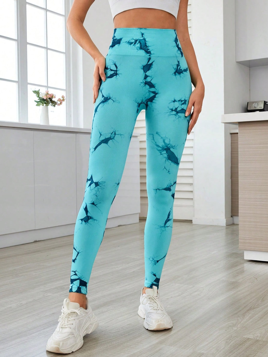 Aura Stylo - Printed High Waist Active Leggings