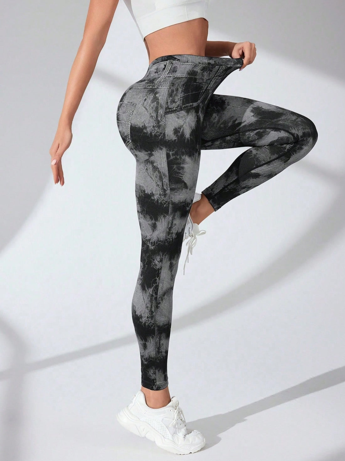 Aura Stylo - Tie-Dye High Waist Active Leggings